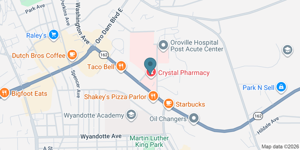 Map of Oroville Pediatric Practice