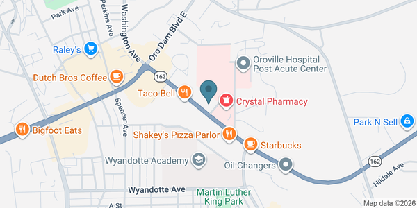 Map of Oroville Medical Group Orthopedic Practice