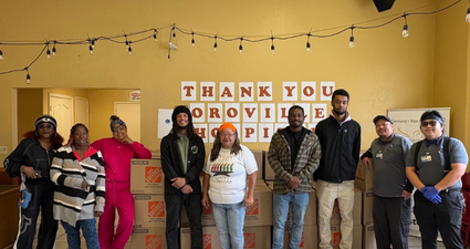 Oroville Hospital provides thanksgiving baskets to African American Family Cultural Center